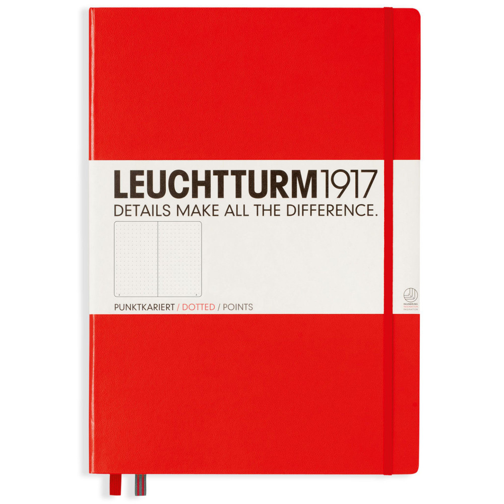 Записная книжка Leuchtturm Master A4+ Red твердая обложка 235 стр, артикул 320727. Фото 7
