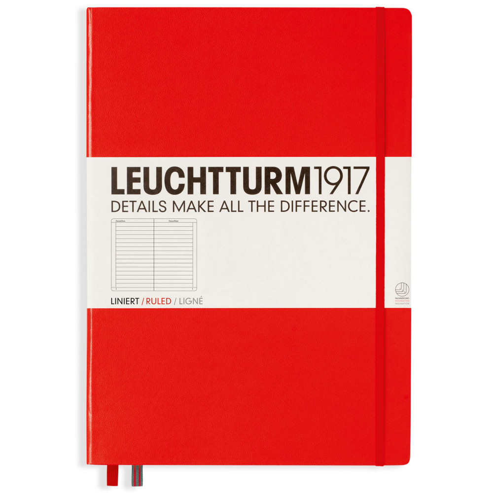 Записная книжка Leuchtturm Master A4+ Red твердая обложка 235 стр, артикул 320727. Фото 8