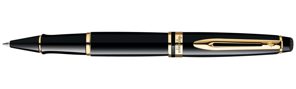 Ручка-роллер Waterman Expert Black Lacque GT, артикул S0951680. Фото 1