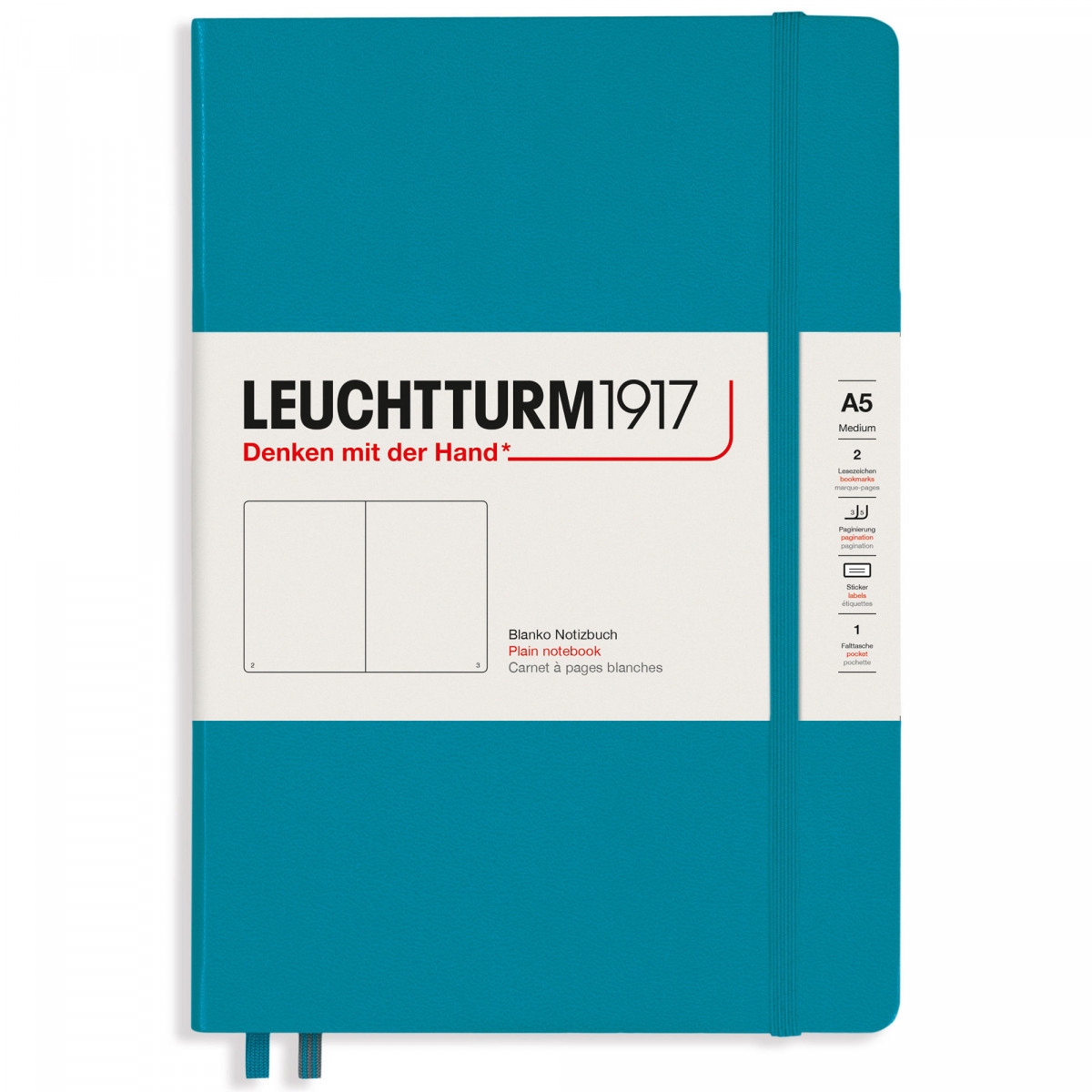 Записная книжка Leuchtturm Medium A5 Ocean твердая обложка 251 стр, 365492 Записная книжка Leuchtturm Medium A5 Ocean твердая обложка 251 стр, артикул 365492. Фото 1