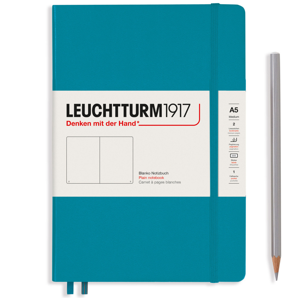 Записная книжка Leuchtturm Medium A5 Ocean твердая обложка 251 стр, артикул 365492. Фото 2