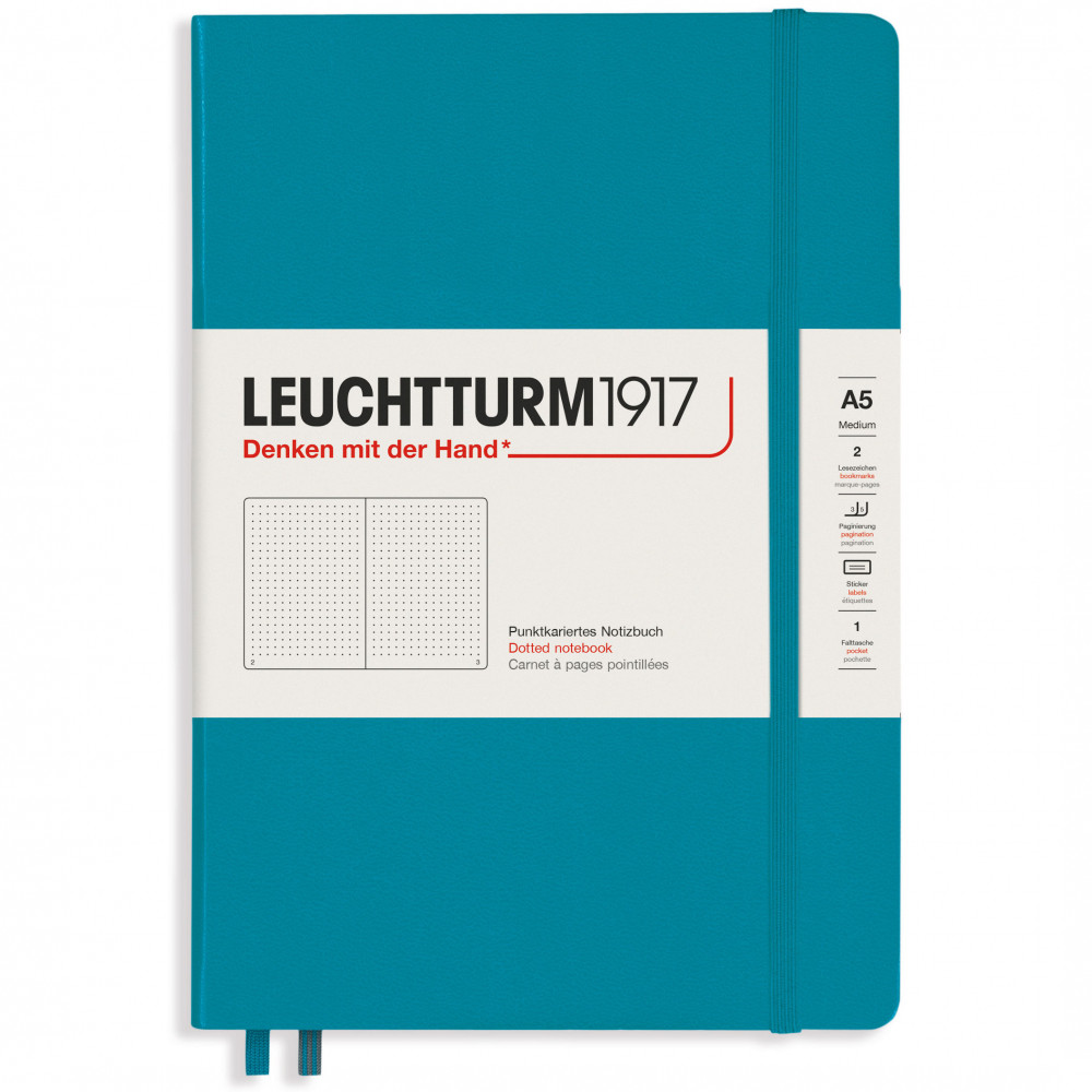 Записная книжка Leuchtturm Medium A5 Ocean твердая обложка 251 стр, артикул 365492. Фото 5