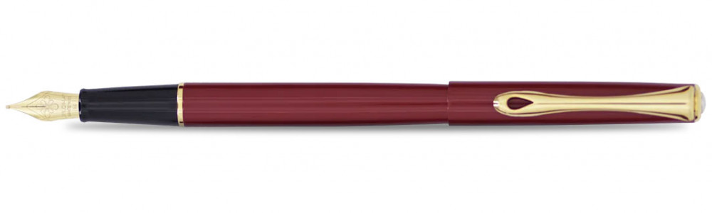 Перьевая ручка Diplomat Traveller Dark Red Gold, артикул D40709023. Фото 1