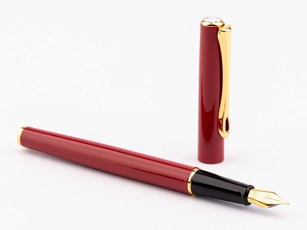 Перьевая ручка Diplomat Traveller Dark Red Gold, артикул D40709023. Фото 2
