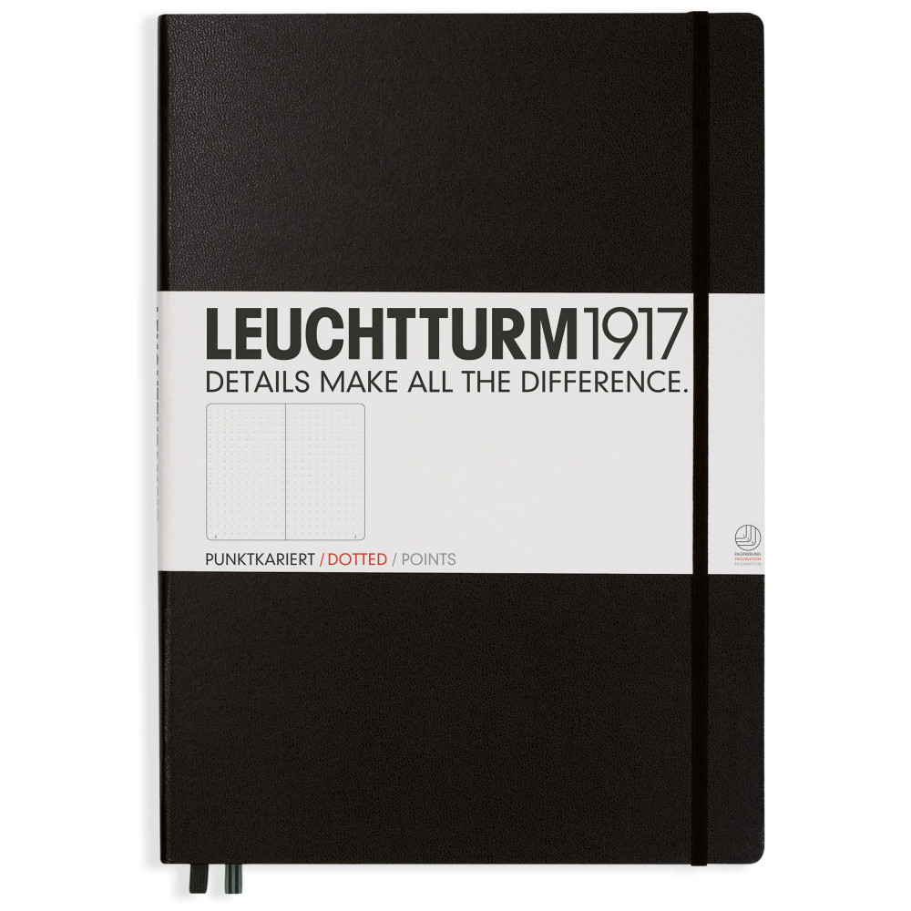 Записная книжка Leuchtturm Master A4+ Black твердая обложка 235 стр, артикул 308227. Фото 7