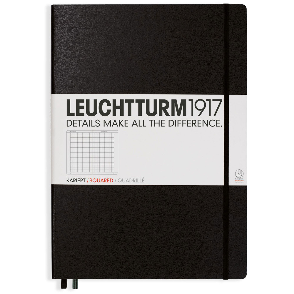 Записная книжка Leuchtturm Master A4+ Black твердая обложка 235 стр, артикул 308227. Фото 9