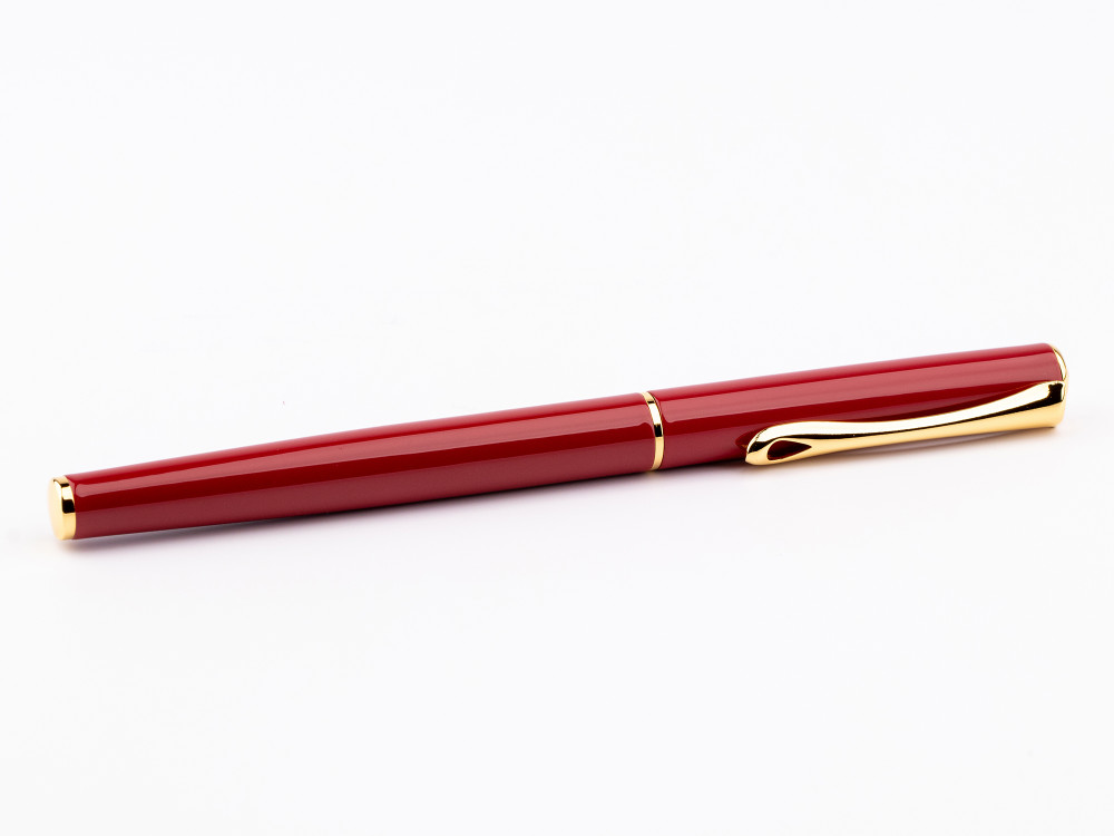Ручка-роллер Diplomat Traveller Dark Red Gold, артикул D40709030. Фото 4