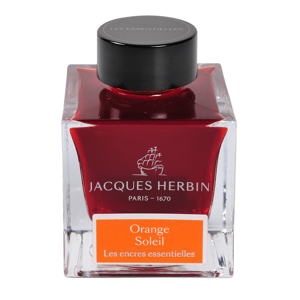 Флакон с чернилами J. Herbin Orange Soleil (оранжевый) 50 мл, артикул 13157JT. Фото 1