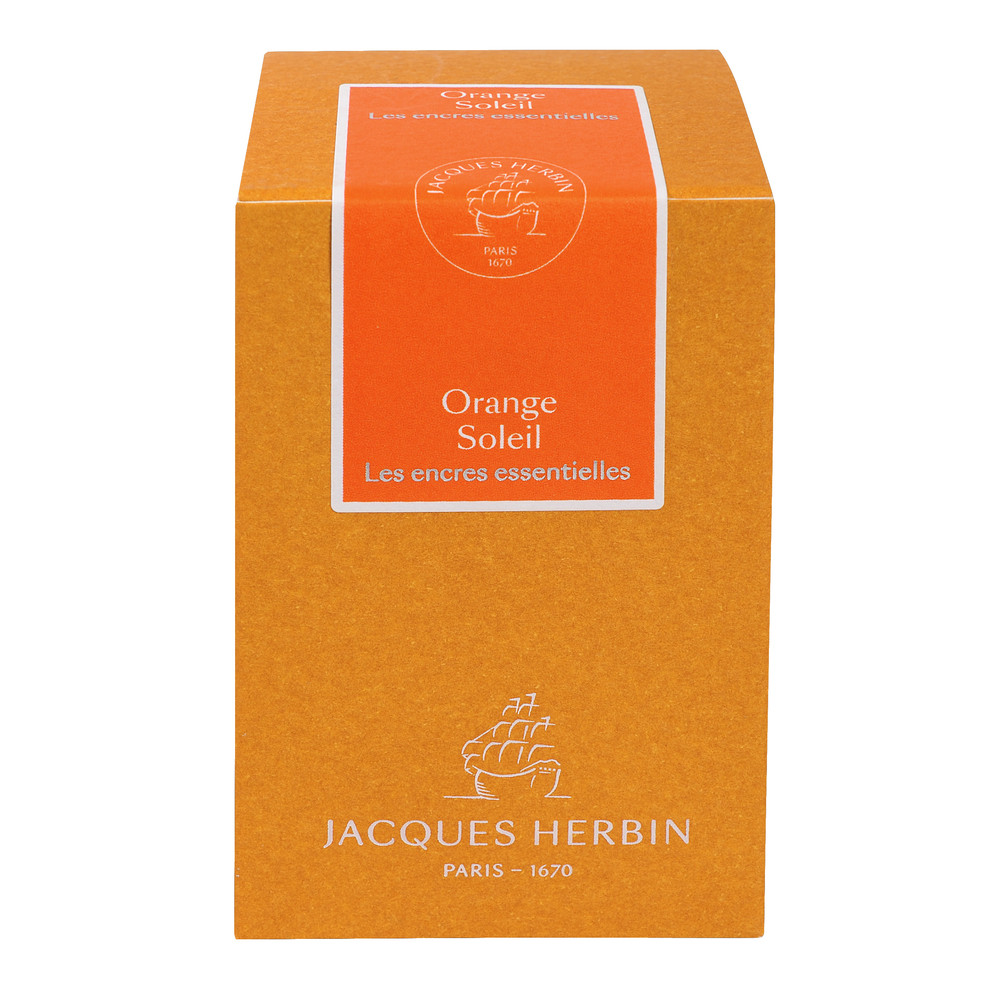 Флакон с чернилами J. Herbin Orange Soleil (оранжевый) 50 мл, артикул 13157JT. Фото 2