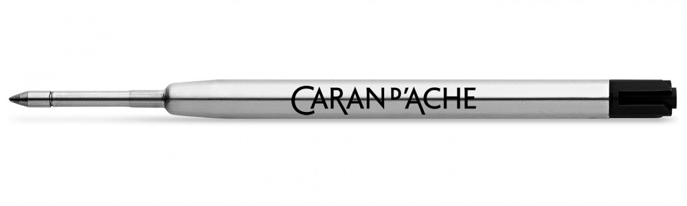 Стержень для ручки-роллера без колпачка Caran d'Ache Office F (тонкий) черный, артикул 8468.009. Фото 1