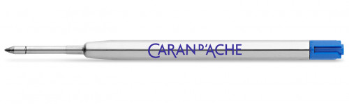 Стержень для ручки-роллера без колпачка Caran d'Ache Office M (средний) синий