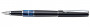 Перьевая ручка Pierre Cardin Libra черный лак синяя вставка из акрила