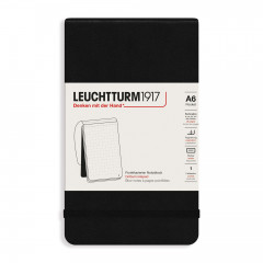 Блокнот Leuchtturm Reporter Pocket A6 Black твердая обложка 188 стр