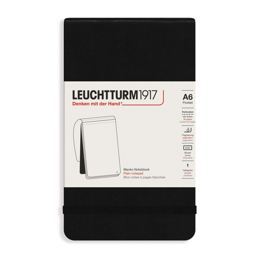 Блокнот Leuchtturm Reporter Pocket A6 Black твердая обложка 188 стр, артикул 364411. Фото 11