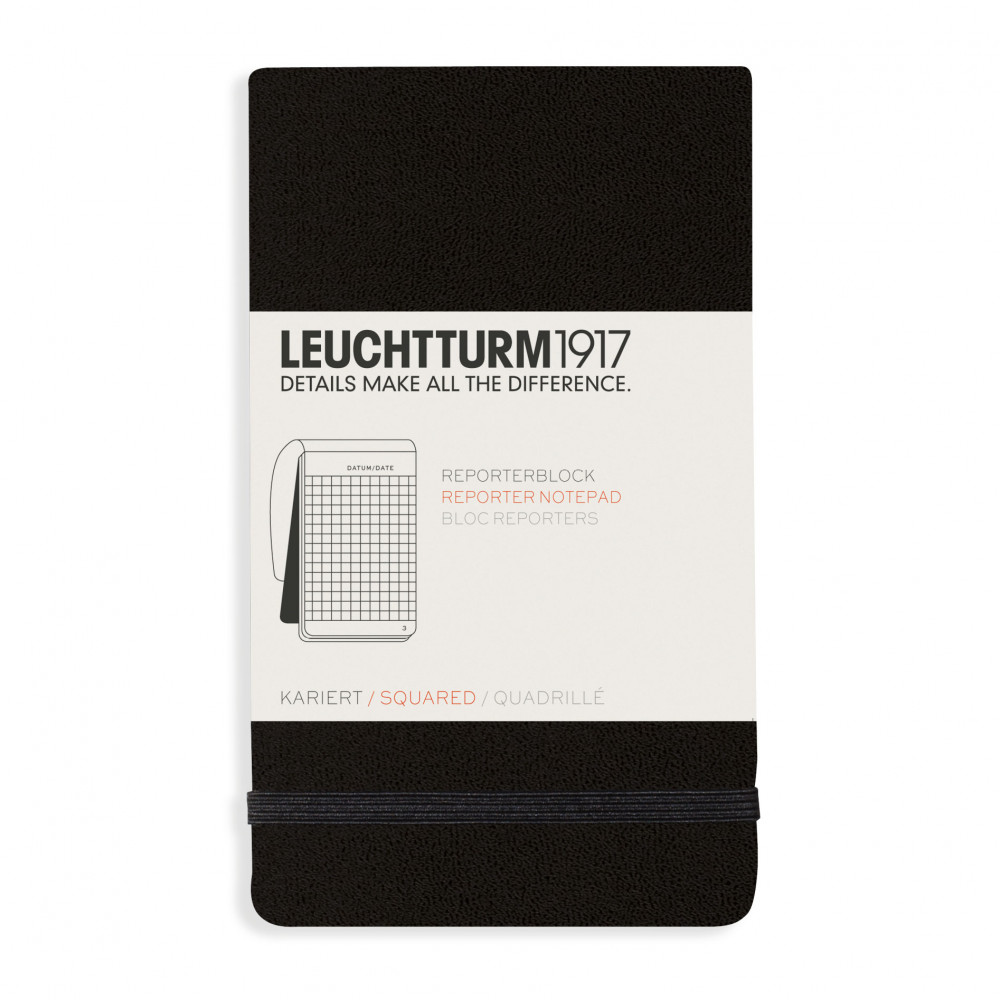 Блокнот Leuchtturm Reporter Pocket A6 Black твердая обложка 188 стр, артикул 364411. Фото 13
