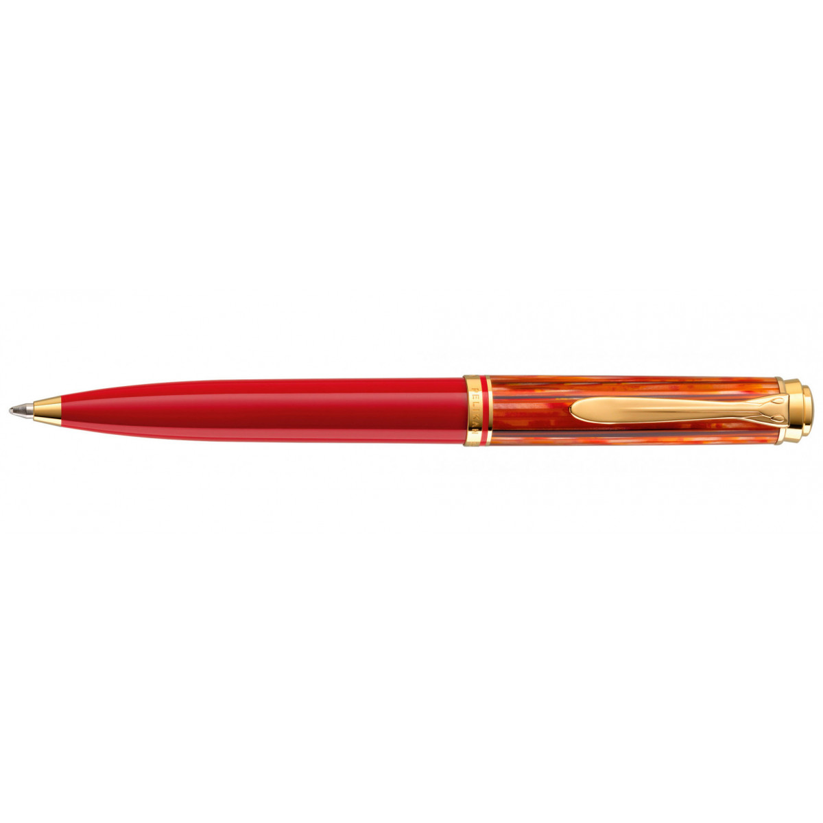 Шариковая ручка Pelikan Souveran K600 Tortoiseshell-Red Special Edition 2020, артикул PL815871. Фото 1