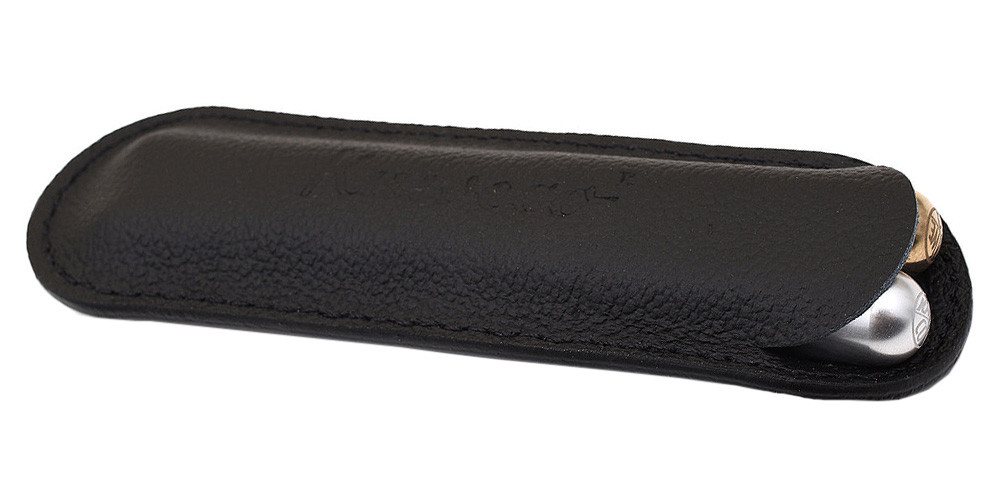 Кожаный чехол для двух ручек Kaweco Liliput черный, артикул 10000273. Фото 2