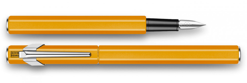 Перьевая ручка Caran d'Ache Office 849 Fluorescent Orange, артикул 842.030. Фото 2