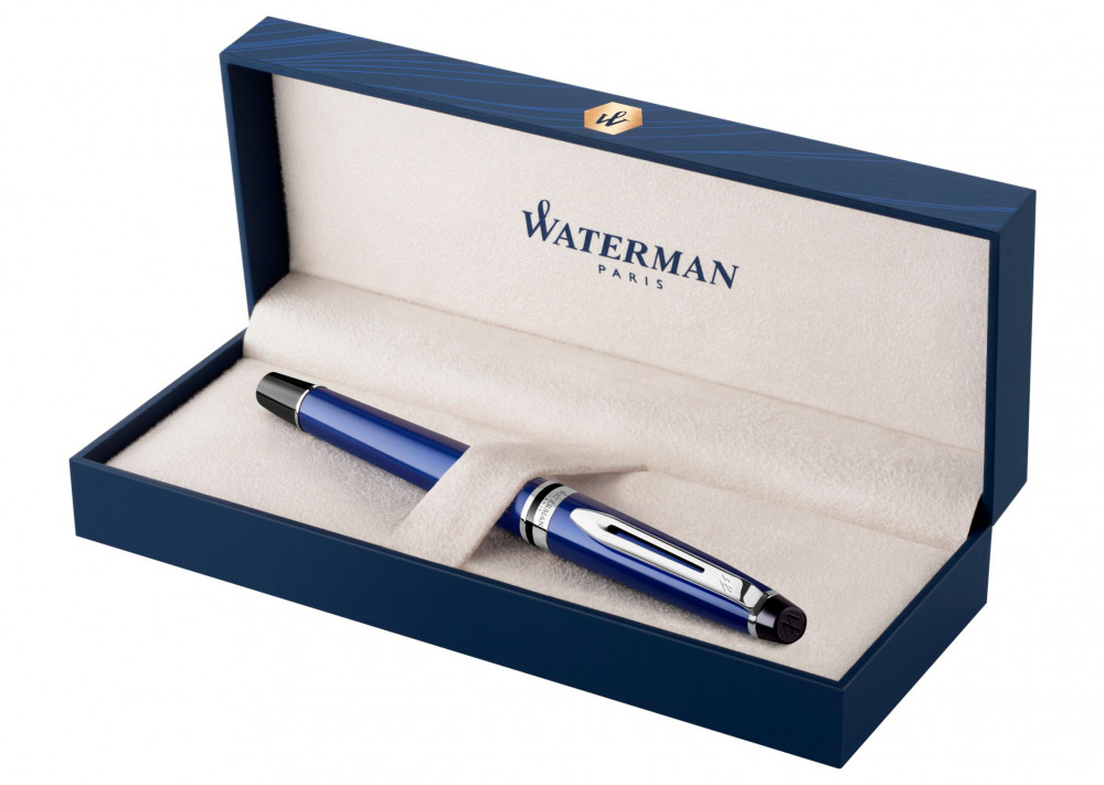 Ручка-роллер Waterman Expert Blue Lacque CT, артикул 2093458. Фото 3