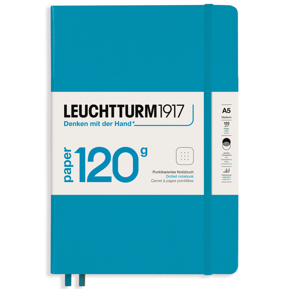 Блокнот Leuchtturm Edition 120G A5 Nordic Blue твердая обложка 203 стр, артикул 364423. Фото 6