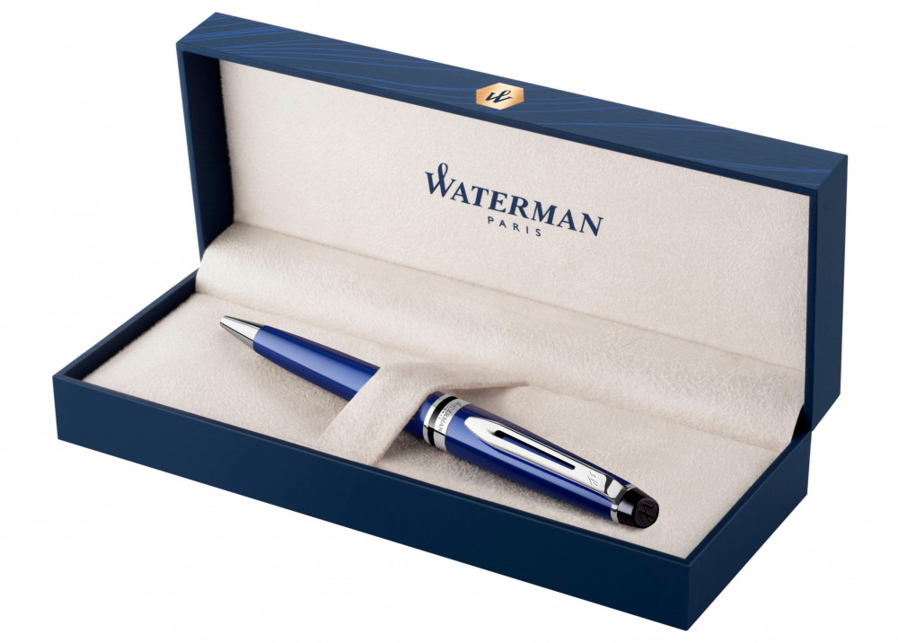 Шариковая ручка Waterman Expert Blue Lacque CT, артикул 2093459. Фото 2