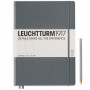 Записная книжка Leuchtturm Master Slim A4+ Anthracite твердая обложка 123 стр