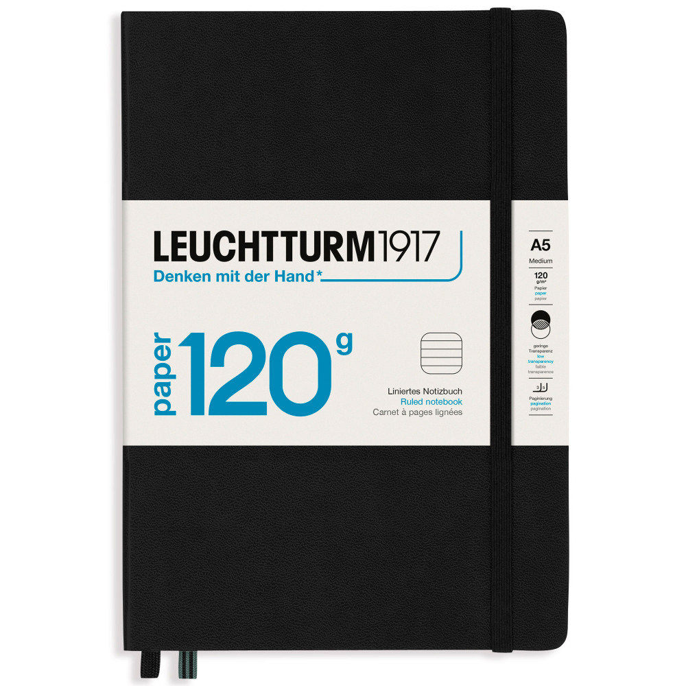 Блокнот Leuchtturm Edition 120G A5 Black твердая обложка 203 стр, артикул 363534. Фото 1