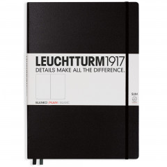 Записная книжка Leuchtturm Master Slim A4+ Black твердая обложка 123 стр