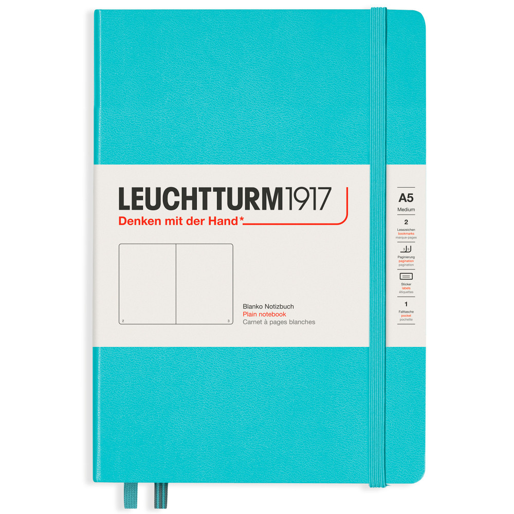 Записная книжка Leuchtturm Rising Colours A5 Aquamarine твердая обложка 251 стр, артикул 363391. Фото 7