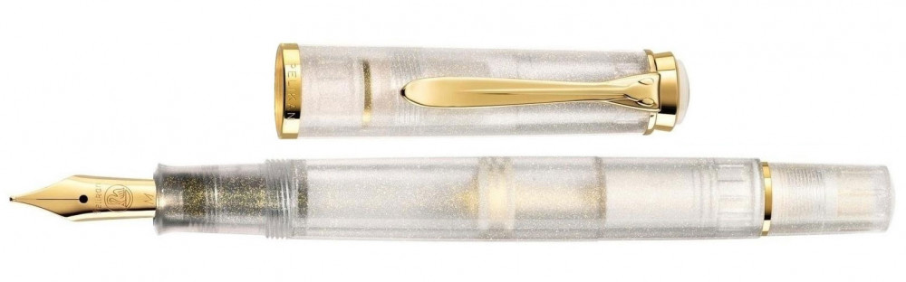 Подарочный набор: перьевая ручка Pelikan Elegance Classic M200 Golden Beryl SE 2021 + чернила Edelstein Golden Beryl, артикул PL819817. Фото 4