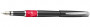 Перьевая ручка Pierre Cardin Libra черный лак красная вставка из акрила