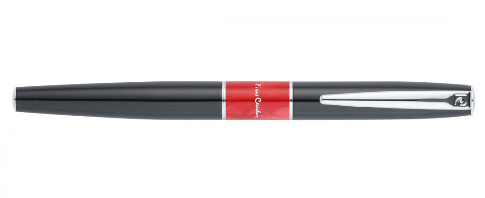 Перьевая ручка Pierre Cardin Libra черный лак красная вставка из акрила, артикул PC3402FP. Фото 2