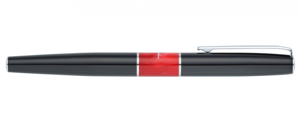 Перьевая ручка Pierre Cardin Libra черный лак красная вставка из акрила, артикул PC3402FP. Фото 4