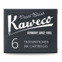 Картриджи с чернилами (6 шт) для перьевой ручки Kaweco Pearl Black