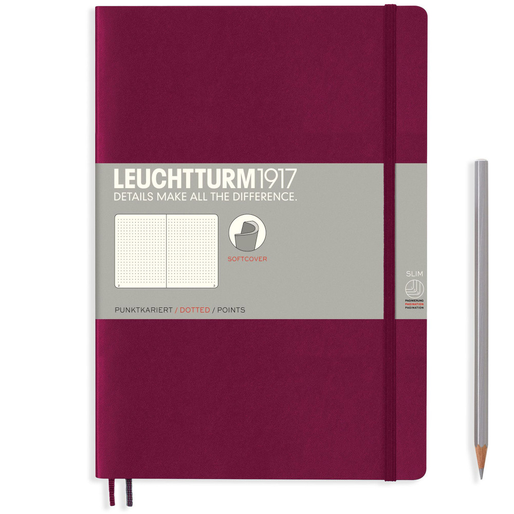 Записная книжка Leuchtturm Composition B5 Port Red мягкая обложка 123 стр, артикул 359673. Фото 2