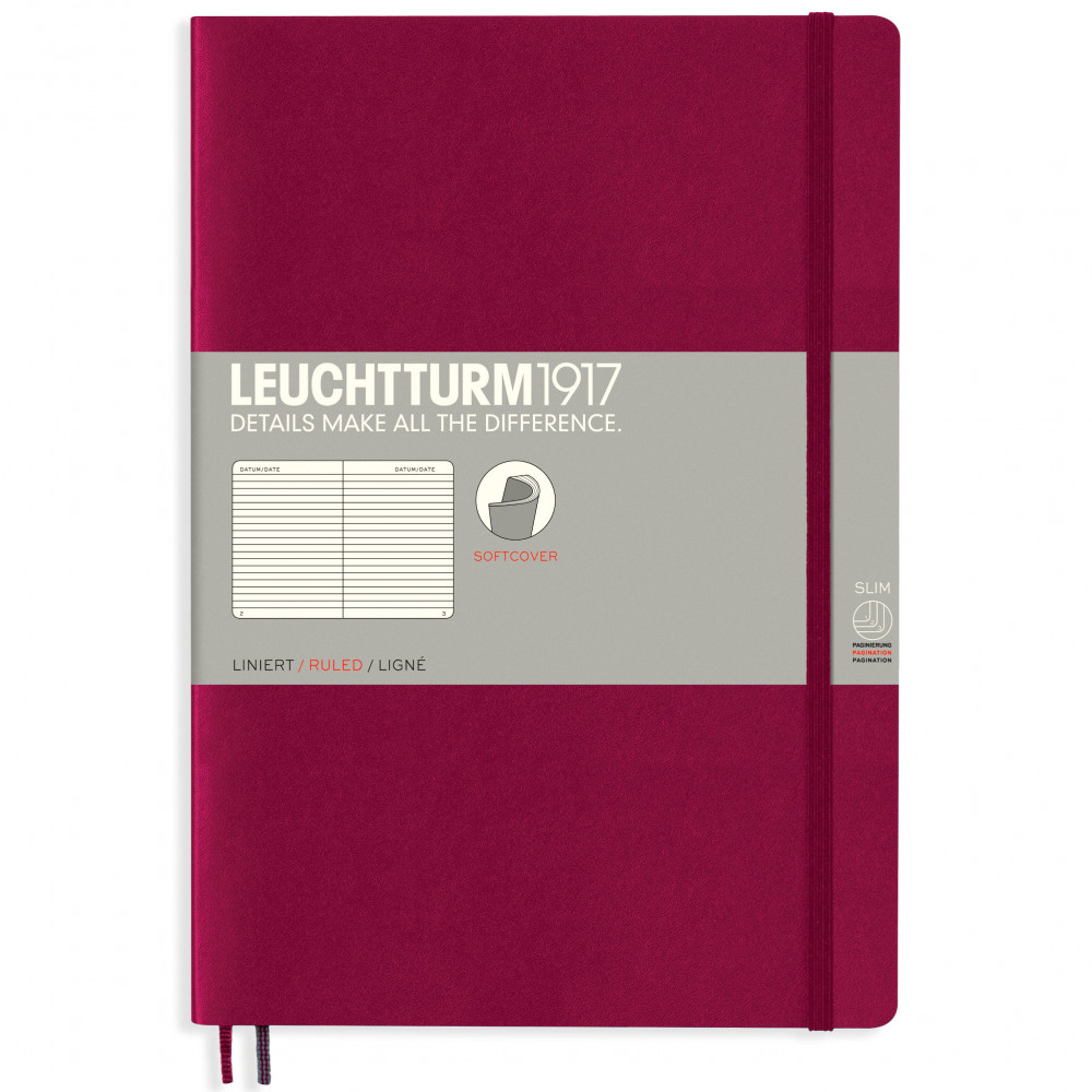 Записная книжка Leuchtturm Composition B5 Port Red мягкая обложка 123 стр, артикул 359673. Фото 8