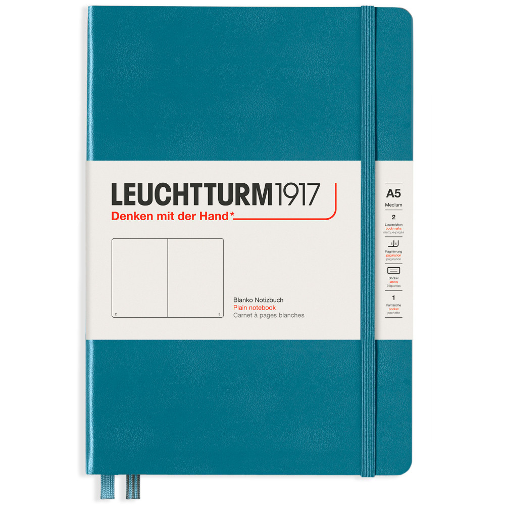 Записная книжка Leuchtturm Rising Colours A5 Stone Blue твердая обложка 251 стр, артикул 363334. Фото 7