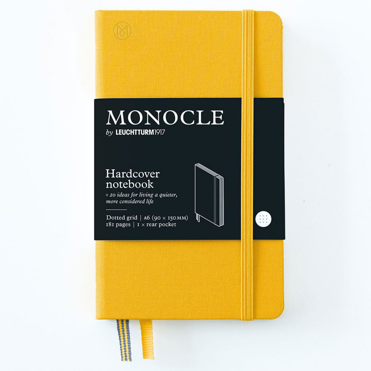 Записная книжка Leuchtturm Monocle A6 Yellow твердая обложка из льна 181 стр, 363365 Записная книжка Leuchtturm Monocle A6 Yellow твердая обложка из льна 181 стр, артикул 363365. Фото 1