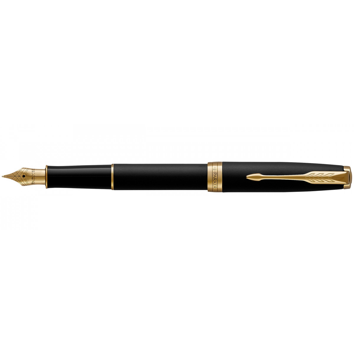 Перьевая ручка Parker Sonnet Matte Black GT, 1931516 Перьевая ручка Parker Sonnet Matte Black GT, артикул 1931516. Фото 1