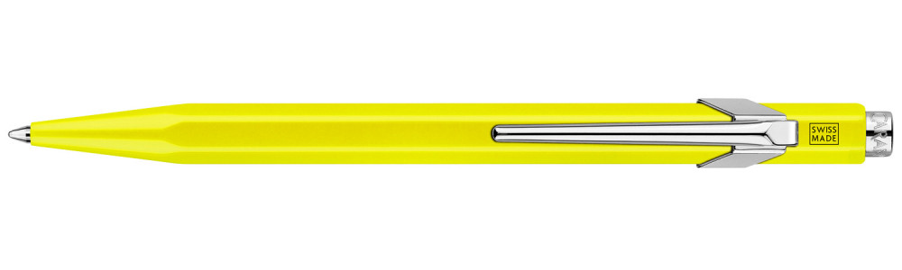 Шариковая ручка Caran d'Ache Office 849 Popline Fluorescent Yellow, артикул 849.970. Фото 1