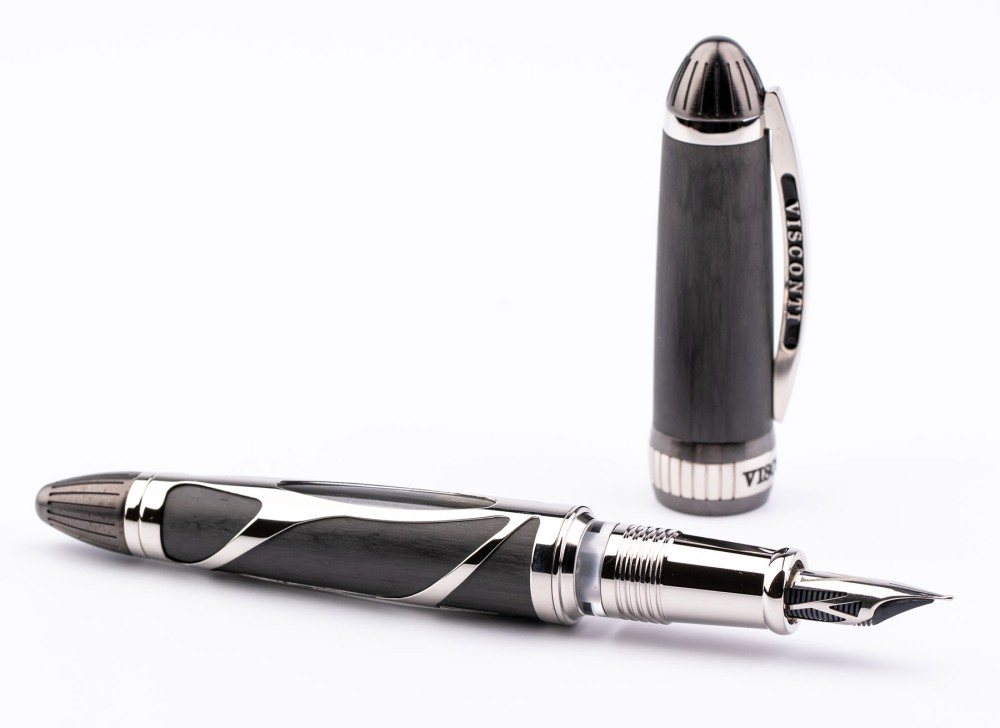 Перьевая ручка Visconti Torpedo Carbon Tubular Limited Edition, артикул KP22-01-FP1F. Фото 2