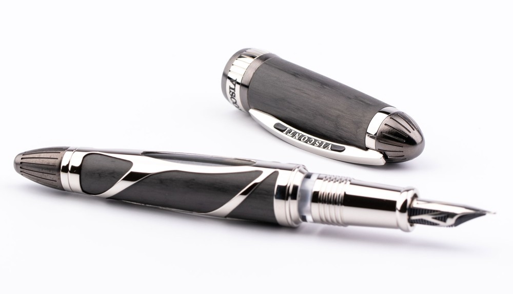 Перьевая ручка Visconti Torpedo Carbon Tubular Limited Edition, артикул KP22-01-FP1F. Фото 3