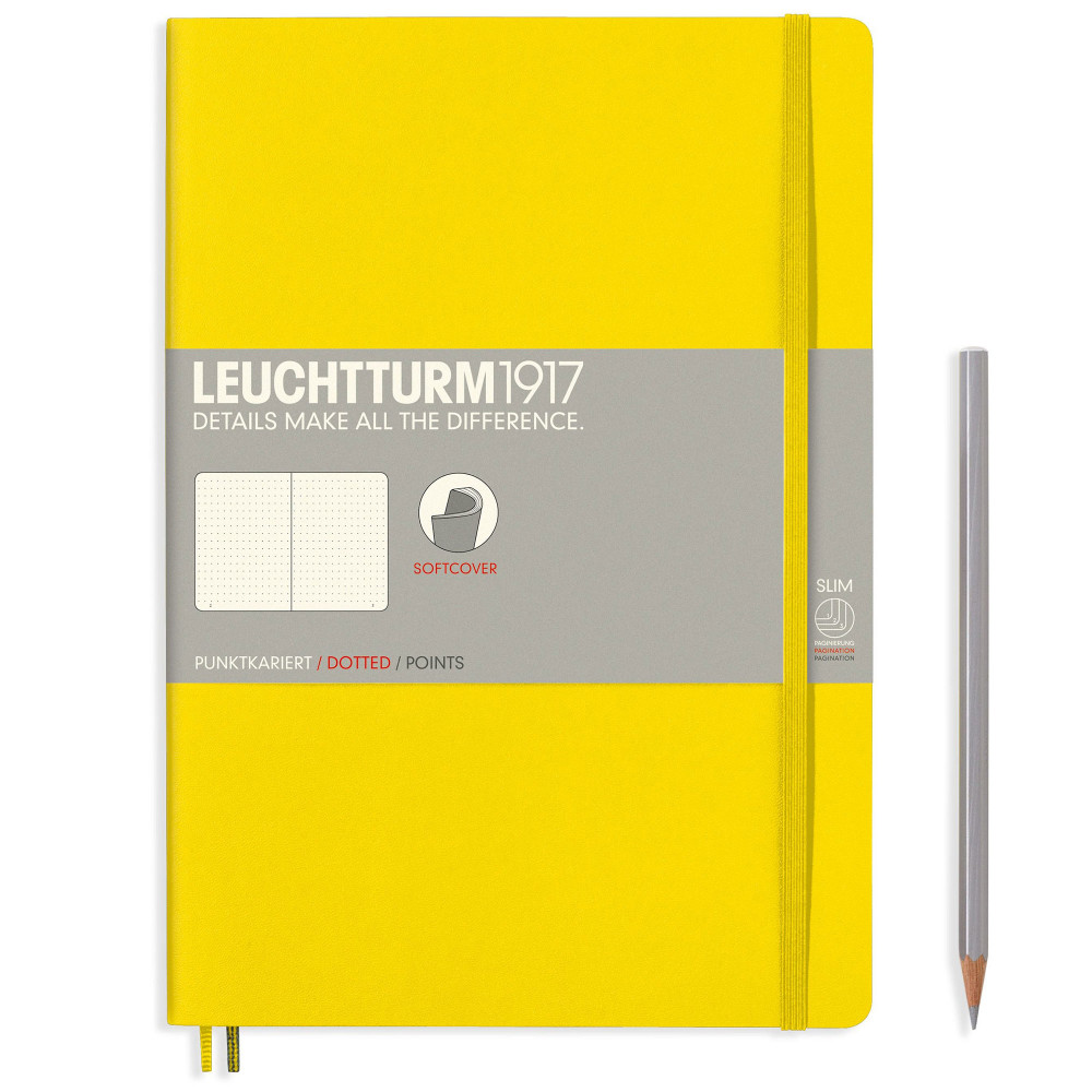 Записная книжка Leuchtturm Composition B5 Lemon мягкая обложка 123 стр, артикул 355289. Фото 2