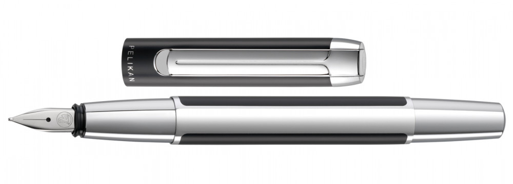 Перьевая ручка Pelikan Elegance Pura P40 Black Silver, артикул 904888. Фото 3