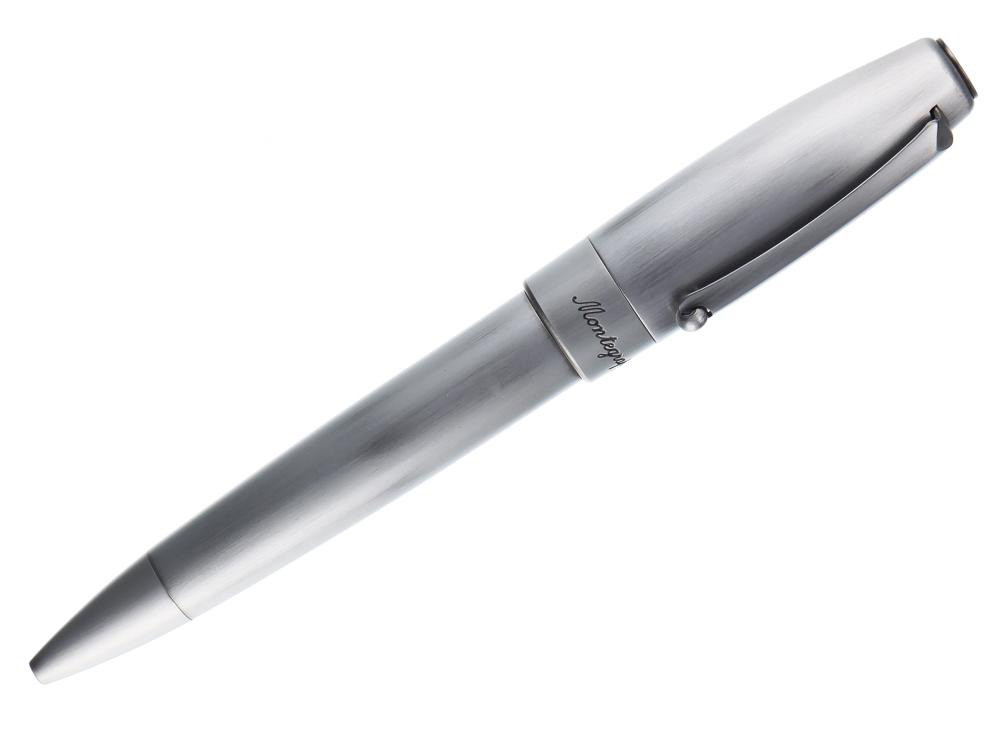 Шариковая ручка Montegrappa Mule Silver Steel, артикул mule-ss-bp. Фото 6