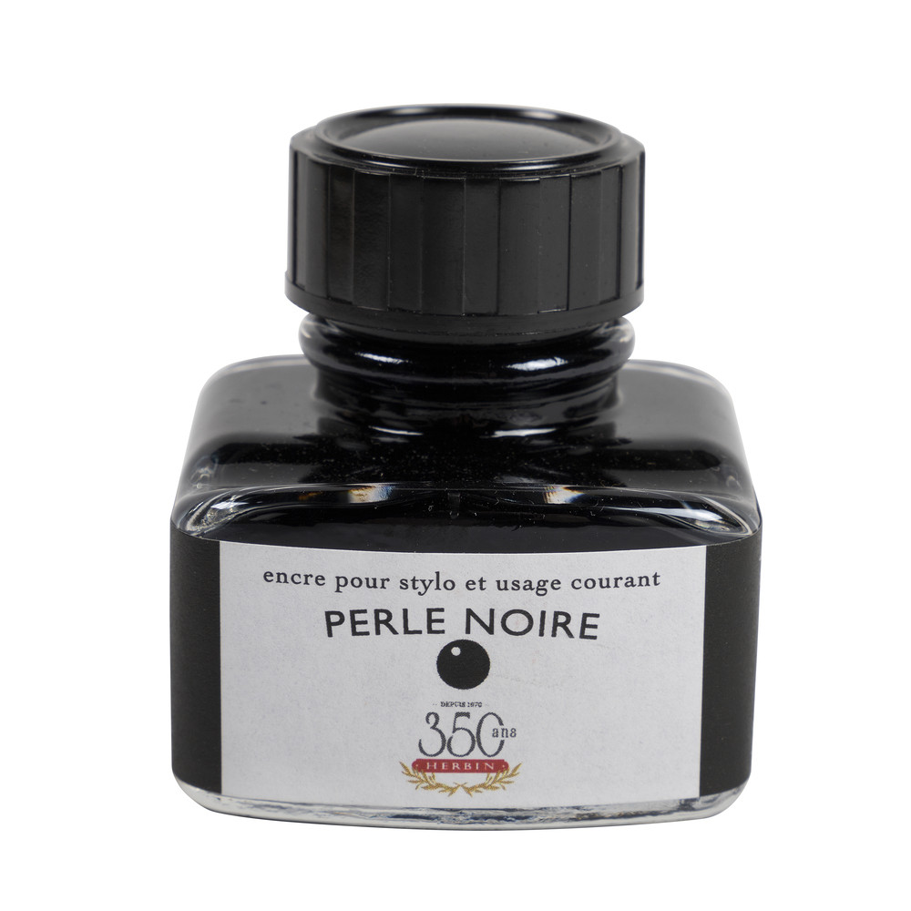 Флакон с чернилами Herbin Perle noire (черный) 30 мл, артикул 13009T. Фото 3