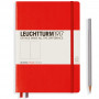Записная книжка Leuchtturm Medium A5 Red твердая обложка 251 стр