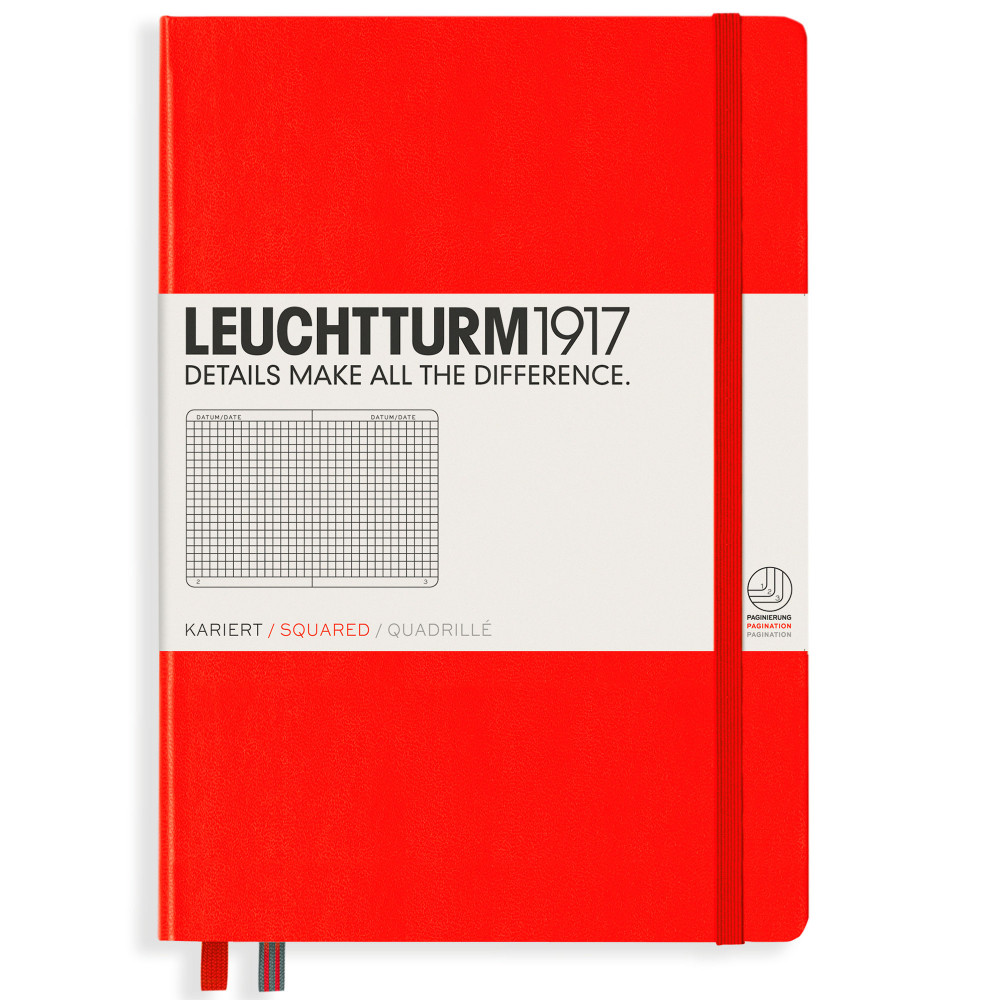 Записная книжка Leuchtturm Medium A5 Red твердая обложка 251 стр, артикул 309141. Фото 10