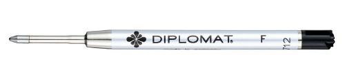 Стержень для шариковой ручки Diplomat черный F (тонкий)