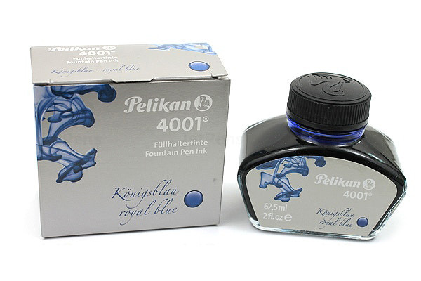 Флакон с чернилами Pelikan 4001 Royal Blue для перьевой ручки 62,5 мл синий, артикул 329136. Фото 2
